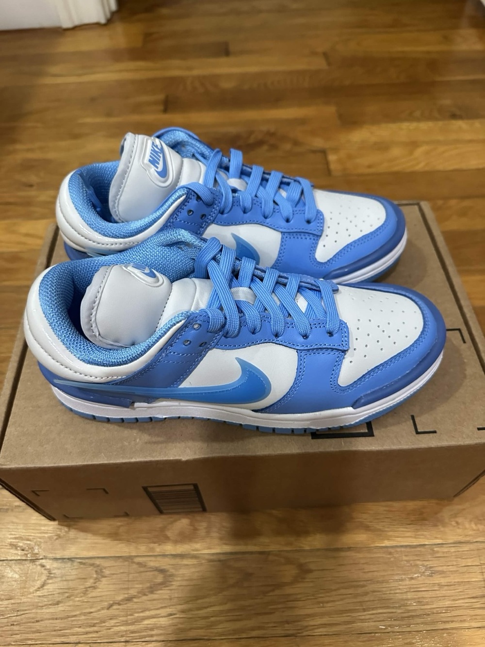 *New* Nike Dunk Low Twist Women White Blue (DZ2794-002) Size 6.5W